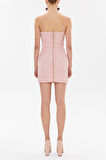 Pembe Askılı mini elbise 93124 | 40