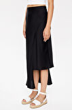 Siyah Asimetrik kesim dar etek 81114 | 40