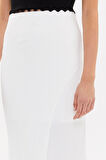 Ekru Asimetrik kesim dar etek 81114 | 40