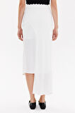 Ekru Asimetrik kesim dar etek 81114 | 40