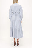 Açık Mavi Bol kesim büzgülü elbise 93756 | 42