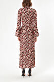 Leopar Düz kesim elbise 93832 | 40