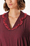 Bordo Bol kesim elbise 93952 | S