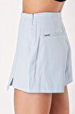 Açık Mavi Mini şort etek 11106 | S