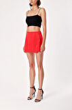 Kırmızı Mini şort etek 11106 | S