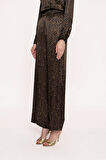 Leopar Beli lastikli bol kesim pantolon 41621 | M