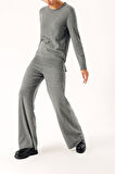 Füme Triko pantolon ve kazak suit 28859 | S