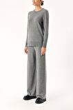 Füme Triko pantolon ve kazak suit 28859 | S