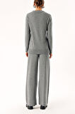 Füme Triko pantolon ve kazak suit 28859 | S