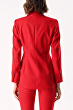 Kırmızı Klasik blazer ceket 61171 | M
