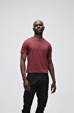 Bad Bear O-Neck T-Shirt Bordo Basic Erkek Tişört 