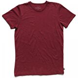 Bad Bear O-Neck T-Shirt Bordo Basic Erkek Tişört 