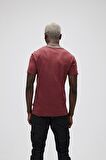 Bad Bear O-Neck T-Shirt Bordo Basic Erkek Tişört 