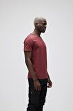 Bad Bear O-Neck T-Shirt Bordo Basic Erkek Tişört 