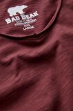 Bad Bear V-Neck T-Shirt Bordo Basic Erkek Tişört