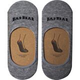 Core Zero Gri Melanj Unisex Babet Çorap