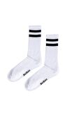 Bench Tall Beyaz/Siyah Unisex Çorap