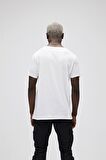Bear Tee T-Shirt Off-White Beyaz Logo Baskılı Erkek Tişört 