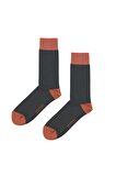 Simple Tall Haki Yeşil Unisex Çorap