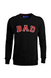BAD BEAR ERKEK O YAKA SWEATSHIRT 19.02.12.003 BAD CONVEX  SİYAH-XL