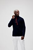 Bad Bear Lacivert Erkek Polar Sweatshırt 19.02.21.006HUSKY HALF-ZIP