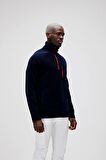 Bad Bear Lacivert Erkek Polar Sweatshırt 19.02.21.006HUSKY HALF-ZIP