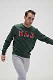 BAD BEAR ERKEK O YAKA SWEATSHIRT 19.02.12.003 BAD CONVEX  HAKİ-XL
