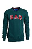BAD BEAR ERKEK O YAKA SWEATSHIRT 19.02.12.003 BAD CONVEX  HAKİ-XL