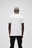 Bear Tee KS T-Shirt Off-White Beyaz Logo Baskılı King Size Erkek Tişört 