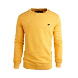 Bad Bear 20.02.12.012_Presage Crewneck Bisiklet Yaka  Normal Kalıp Baskılı Hardal Erkek Sweatshirt
