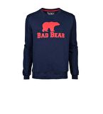 Bad Bear Erkek Baskılı Sweatshirt 20.02.12.011 LACİVERT-XL