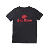 Bear Tee KS T-Shirt Antrasit Logo Baskılı King Size Erkek Tişört 