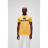 Bear Tee KS T-Shirt Hardal Logo Baskılı King Size Erkek Tişört 