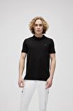 Pure Siyah Polo Yaka Erkek T-Shirt