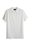 Stark Off-White Beyaz Polo Yaka Erkek T-Shirt