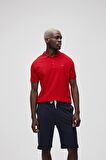 Stark Crimson Red Kırmızı Polo Yaka Erkek T-Shirt