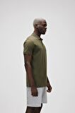Stark Haki Yeşil Polo Yaka Erkek T-Shirt