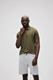 Stark Haki Yeşil Polo Yaka Erkek T-Shirt