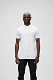 Stark KS Off-White Beyaz Polo Yaka King Size Erkek T-Shirt