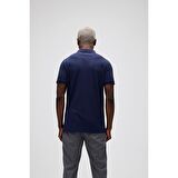 Stark KS Lacivert Polo Yaka King Size Erkek T-Shirt