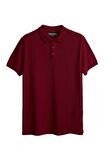 Stark KS Bordo Polo Yaka King Size Erkek T-Shirt