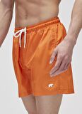 Jacksonville KS Deniz Şortu Turuncu King Size Erkek Şort Mayo