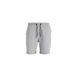 Display SweatShorts Gri Melanj Baskılı Erkek Şort