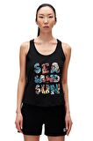 Bad Bear Kadın Siyah Atlet Sea Sand Sun Tank -Top