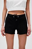 Bad Bear Kadın Siyah Şort Sıerra Sweatshort