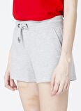 Sierra SweatShorts Gri Melanj Kadın Şort