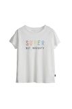 Bad Bear Kadın Kırık Beyaz Tişört Super Tee