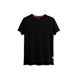 Major T-Shirt Siyah Basic Erkek Tişört