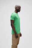 Major T-Shirt Yeşil Basic Erkek Tişört