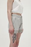 Bad Bear Kadın Gri Melanj Şort Parıs Sweatshort